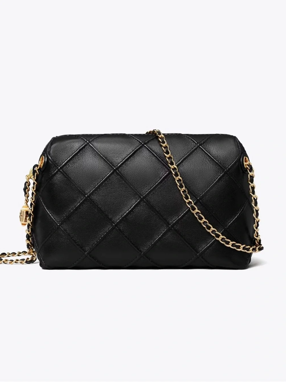 Tory Burch Fleming Mini Quilted Soft Leather Crossbody Bag